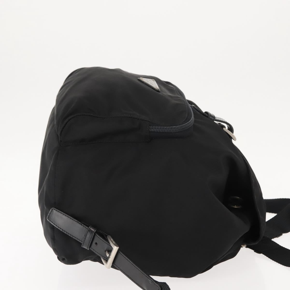 Prada Front Pocket Backpack Tessuto Black Nylon Backpack Bag (Pre-Owned)