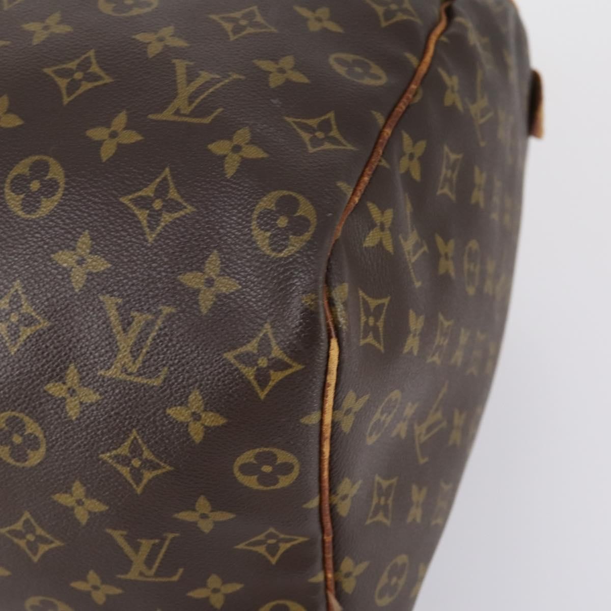 Louis Vuitton Keepall Bag Monogram Canvas Brown Canvas Travel Bag Bag (Pre-Owned)