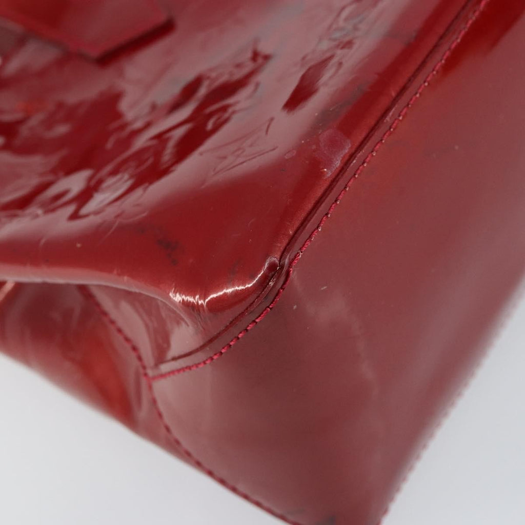 Louis Vuitton Wilshire Handbag Monogram Vernis Red Patent_Leather Handbag (Pre-Owned)