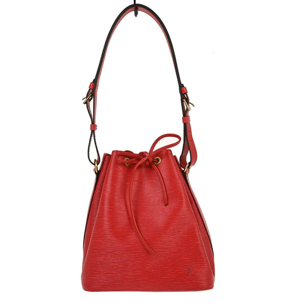 Louis Vuitton Noe Handbag Epi Leather Red Leather Shoulder Bag Bag (Pre-Owned)