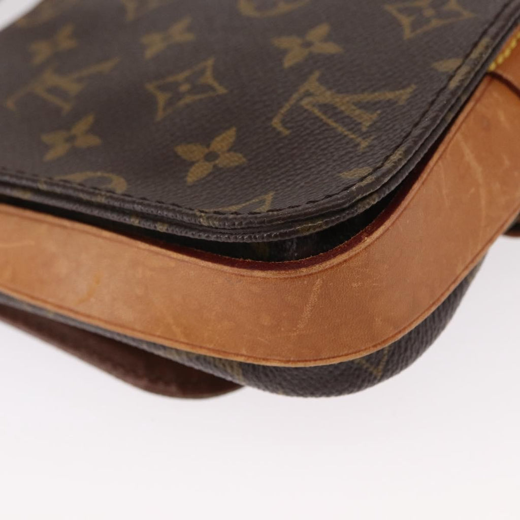 Louis Vuitton Cartouchiere Handbag Monogram Canvas Brown Canvas Shoulder Bag Bag (Pre-Owned)