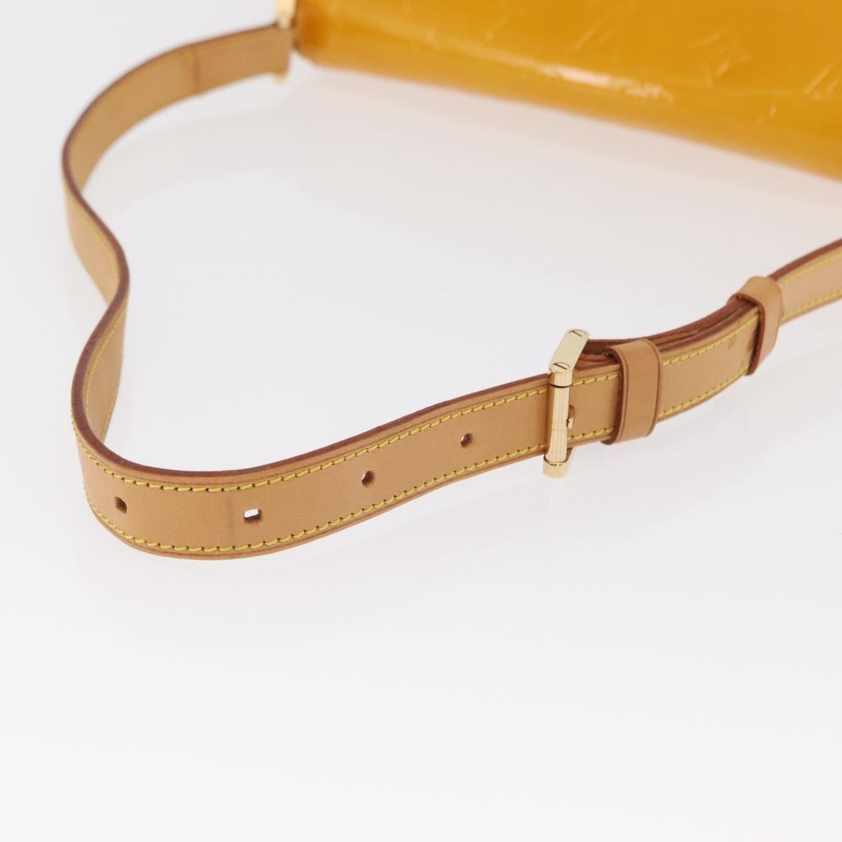 Louis Vuitton Thompson Street Handbag Monogram Vernis Yellow Patent_Leather Shoulder Bag Bag (Pre-Owned)