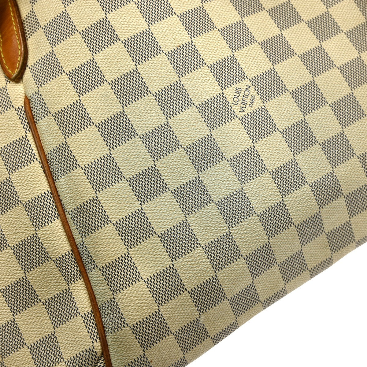 Louis Vuitton Totally Handbag Damier Azur White Canvas Tote Bag Bag (Pre-Owned)