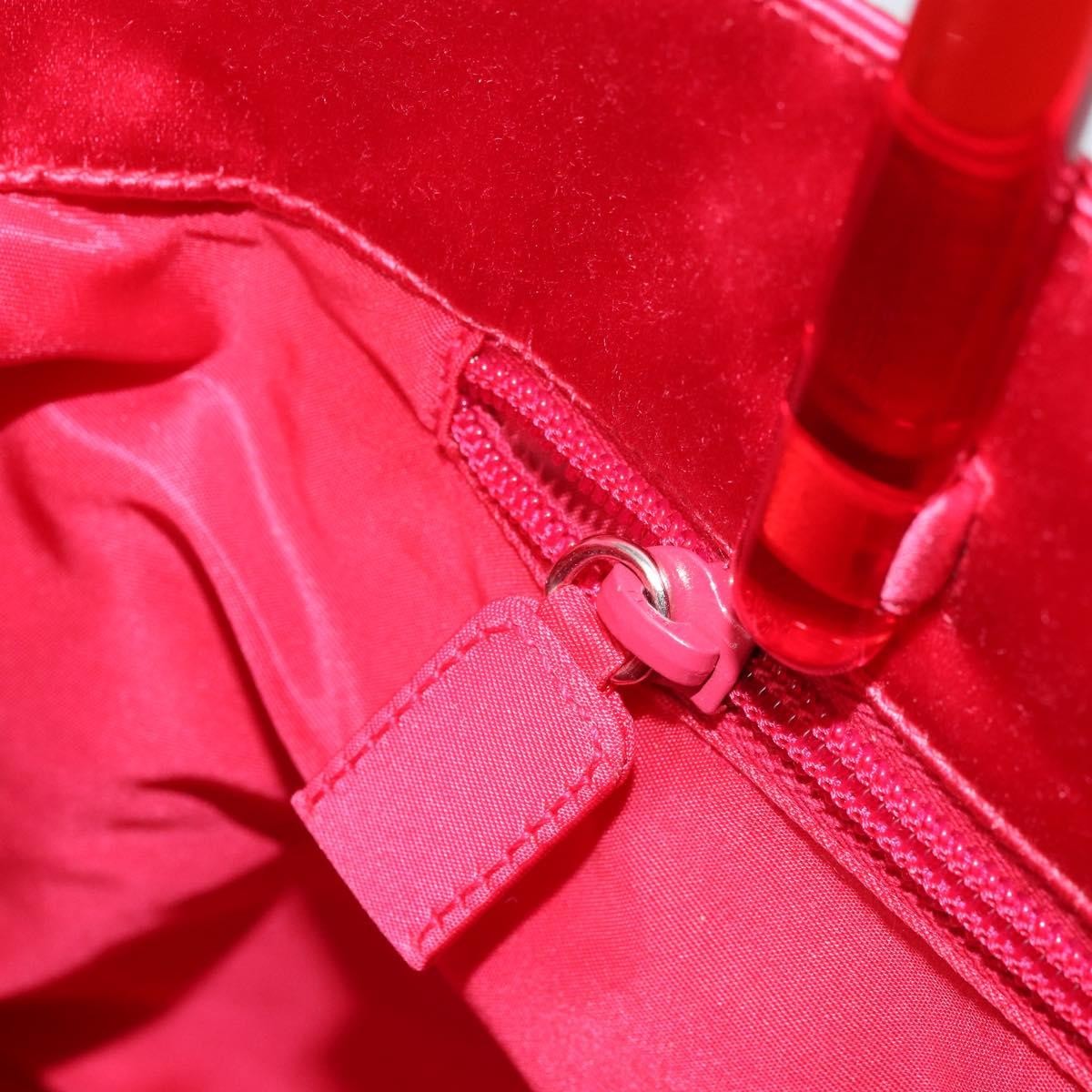 Prada Vintage Handbag Satin Red Satin Handbag (Pre-Owned)