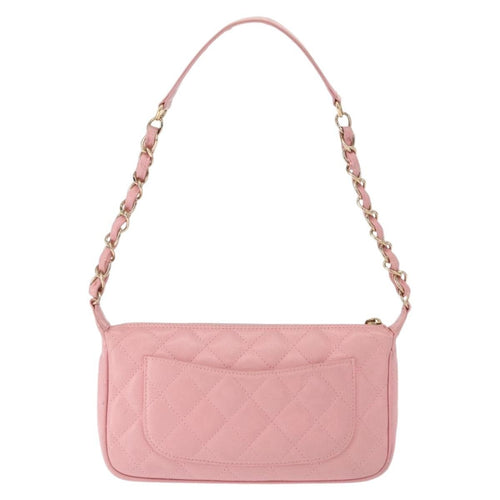 Chanel Timeless Cc Chain Shoulder Bag Quilted Caviar Pink Leather Shoulder Bag Bag (Pre-Owned)