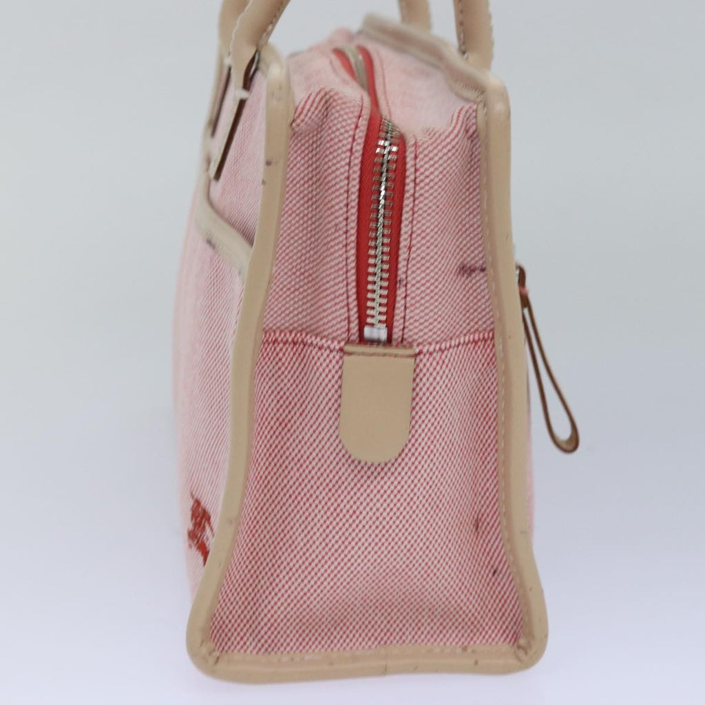 Burberry Blue Label Handbag Canvas Pink Canvas Handbag (Pre-Owned)