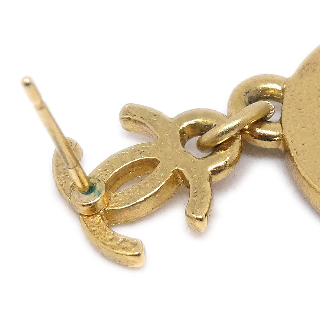 Chanel Cc Star Dangle Earrings Metal With Enamel Gold Gold_Plated Earrings Jewelry (Pre-Owned)