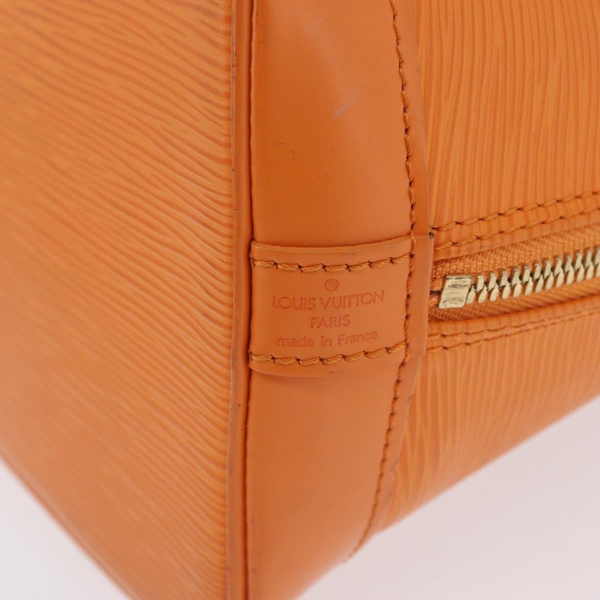 Louis Vuitton Vintage Alma Handbag Epi Leather Orange Leather Handbag (Pre-Owned)