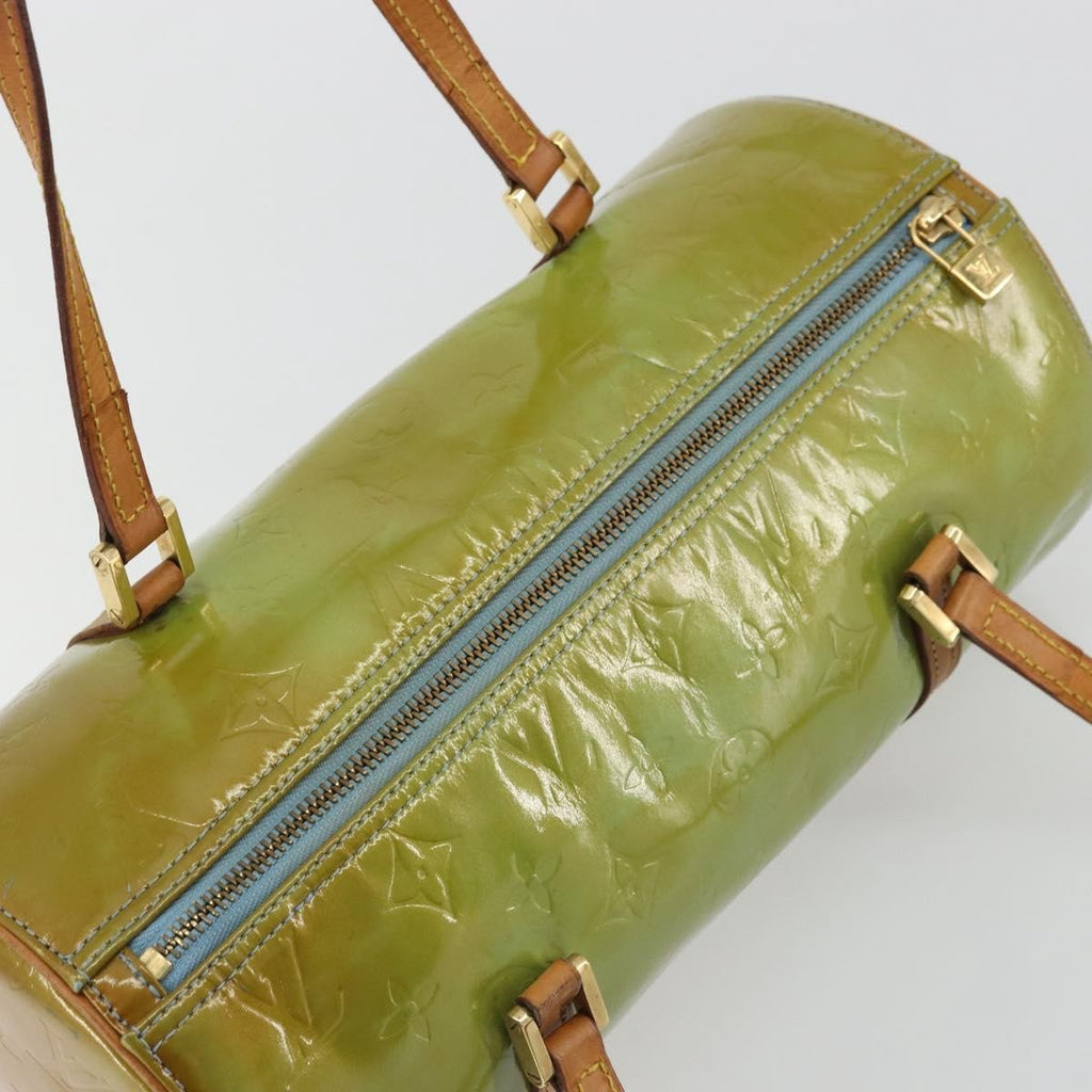 Louis Vuitton Bedford Handbag Monogram Vernis Green Patent_Leather Handbag (Pre-Owned)