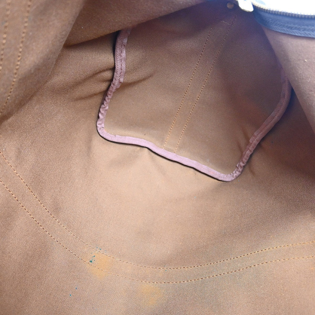 Louis Vuitton Keepall Bandouliere Bag Monogram Canvas Brown Canvas Handbag (Pre-Owned)