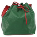 Louis Vuitton Bicolor Petit Noe Handbag Epi Leather Green Leather Shoulder Bag Bag (Pre-Owned)