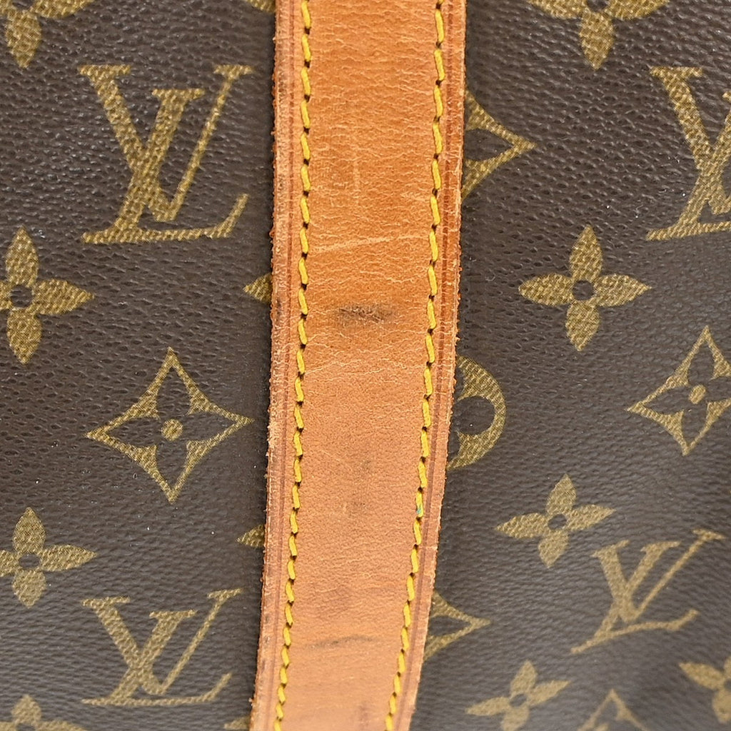 Louis Vuitton Keepall Bag Monogram Canvas Brown Canvas Travel Bag Bag (Pre-Owned)