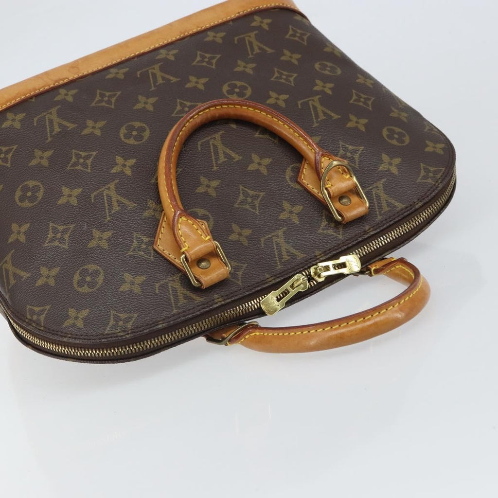 Louis Vuitton Alma Handbag Monogram Canvas Brown Canvas Handbag (Pre-Owned)