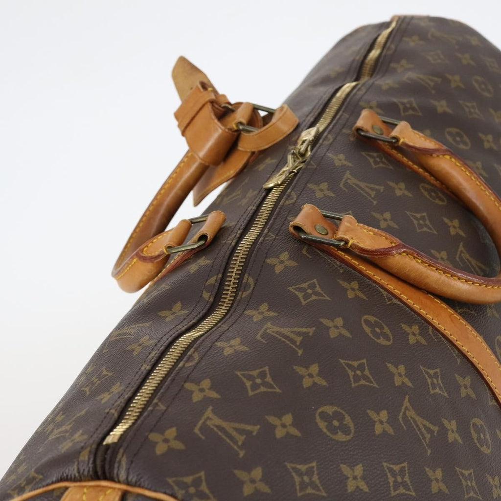 Louis Vuitton Keepall Bag Monogram Canvas Brown Canvas Travel Bag Bag (Pre-Owned)