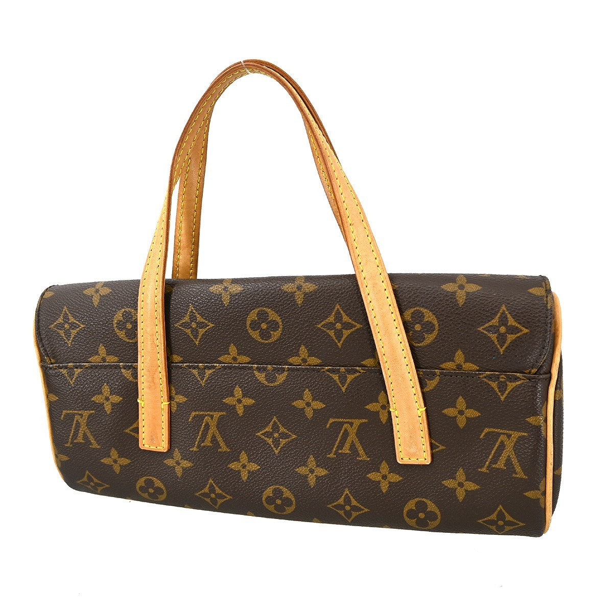 Louis Vuitton Sonatine Handbag Monogram Canvas Brown Canvas Handbag (Pre-Owned)