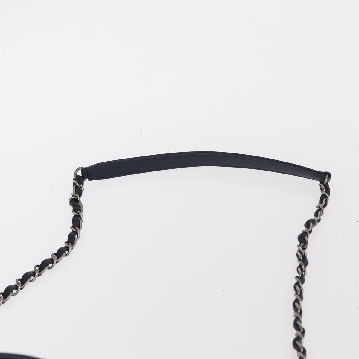 Chanel Convertible Chain Bowler Bag Woven Calfskin Green Leather Handbag (Pre-Owned)