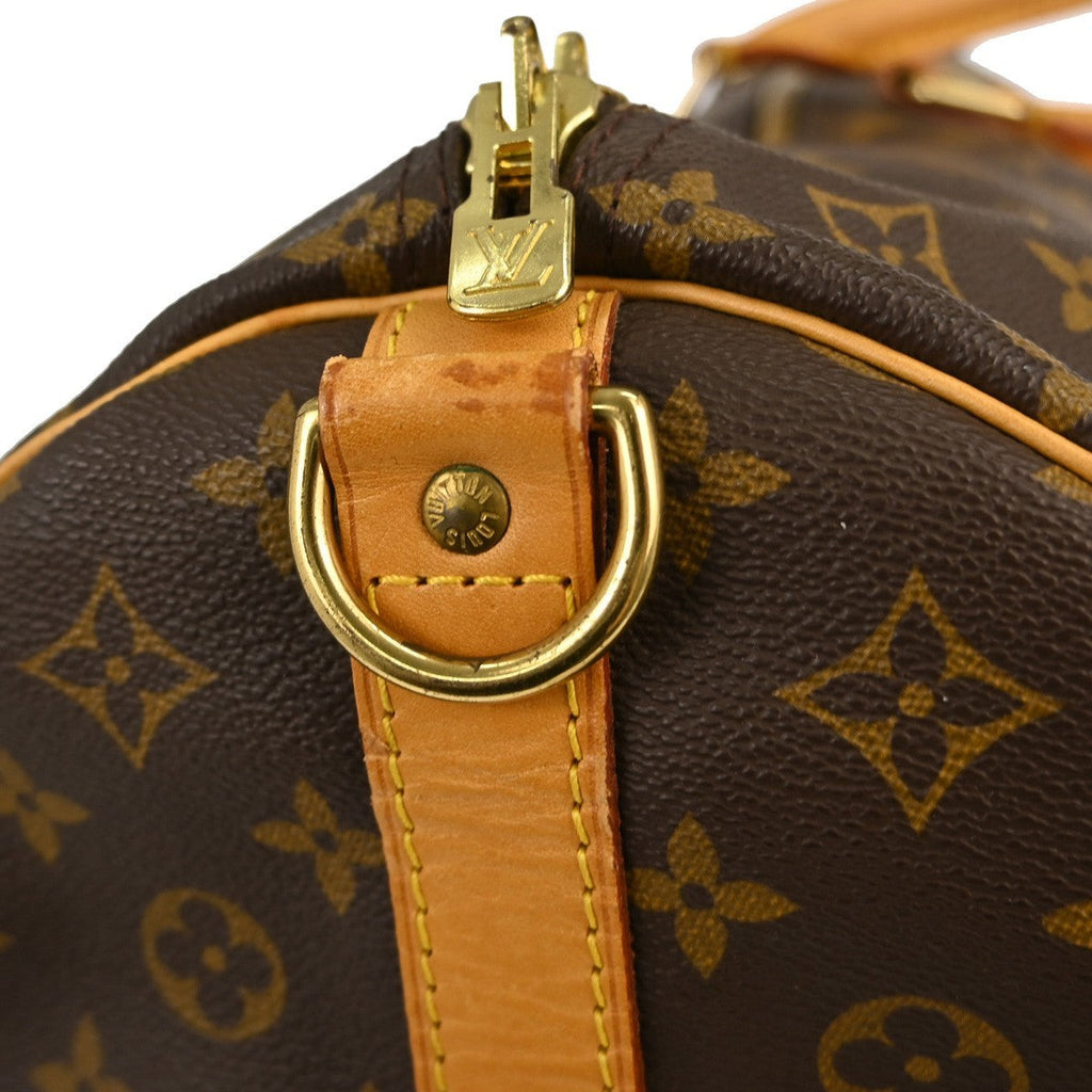 Louis Vuitton Keepall Bag Monogram Canvas Brown Canvas Travel Bag Bag (Pre-Owned)