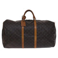 Louis Vuitton Keepall Bag Monogram Canvas Brown Canvas Travel Bag Bag (Pre-Owned)