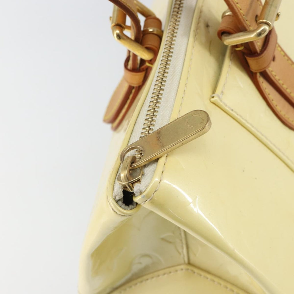 Louis Vuitton Rosewood Avenue Handbag Monogram Vernis Beige Patent_Leather Handbag (Pre-Owned)