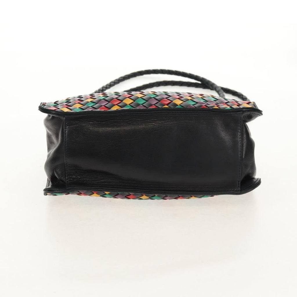 Bottega Veneta Intrecciato Shoulder Bag Leather Multicolour Leather Shoulder Bag Bag (Pre-Owned)
