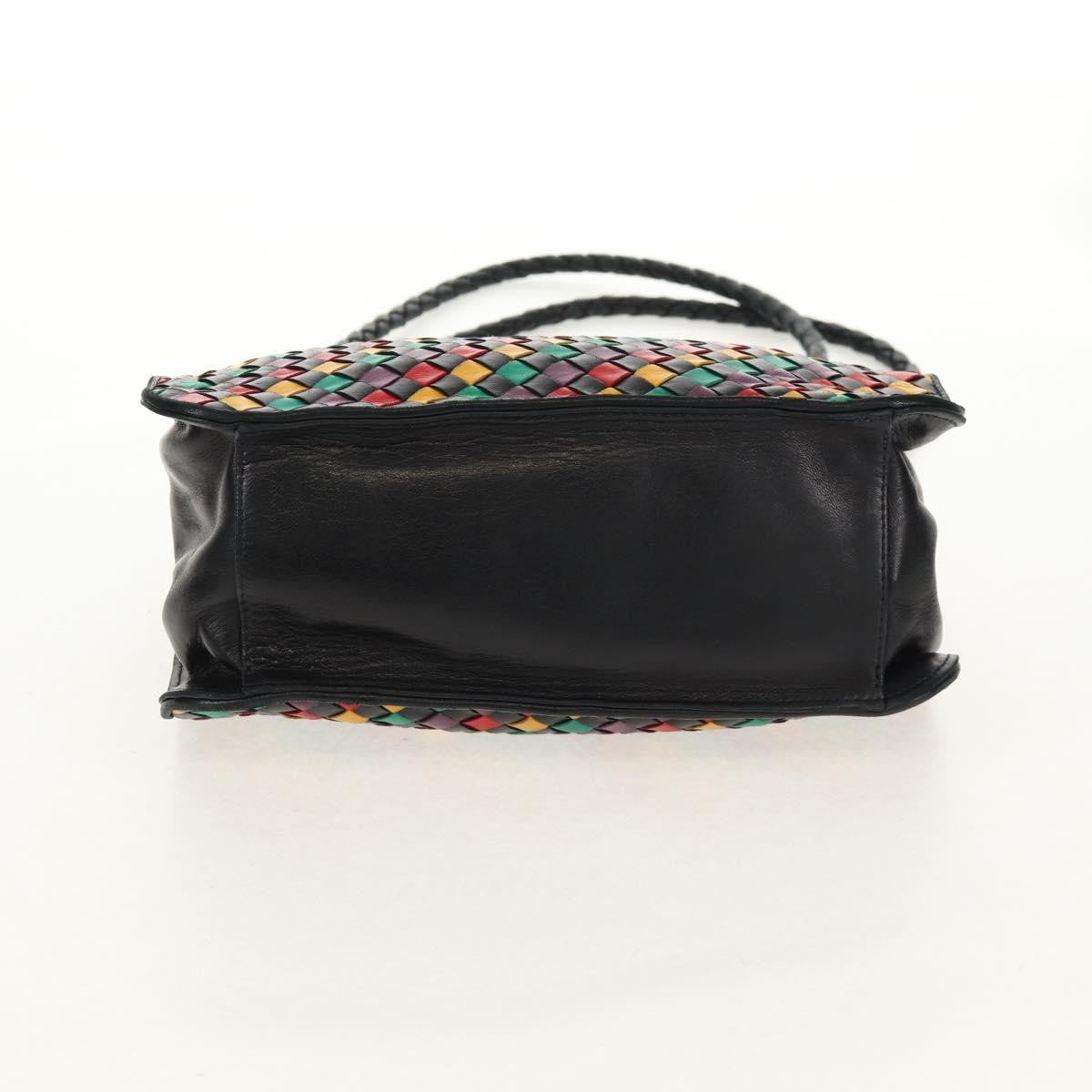 Bottega Veneta Intrecciato Shoulder Bag Leather Multicolour Leather Shoulder Bag Bag (Pre-Owned)
