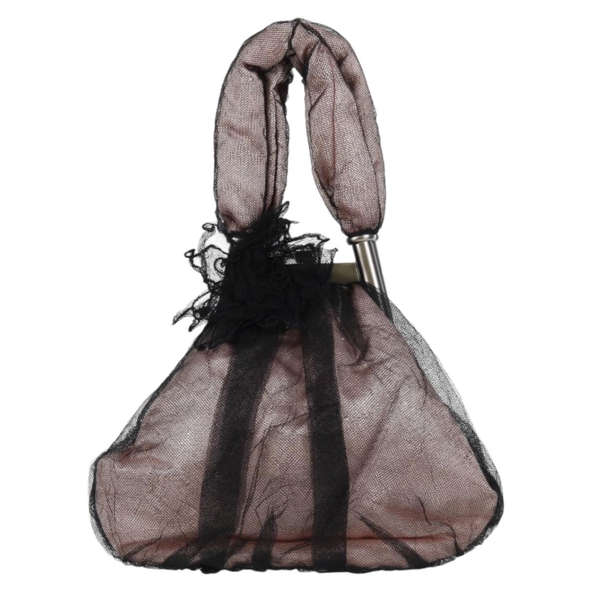 Chanel Drawstring Bucket Bag Chevron Patchwork Canvas Pink Nylon Bag (Pre-Owned)