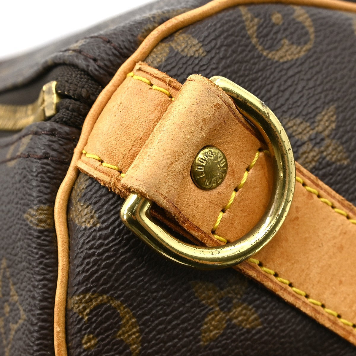 Louis Vuitton Keepall Bandouliere Bag Monogram Canvas Brown Canvas Travel Bag Bag (Pre-Owned)
