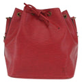 Louis Vuitton Petit Noe Handbag Epi Leather Red Leather Shoulder Bag Bag (Pre-Owned)