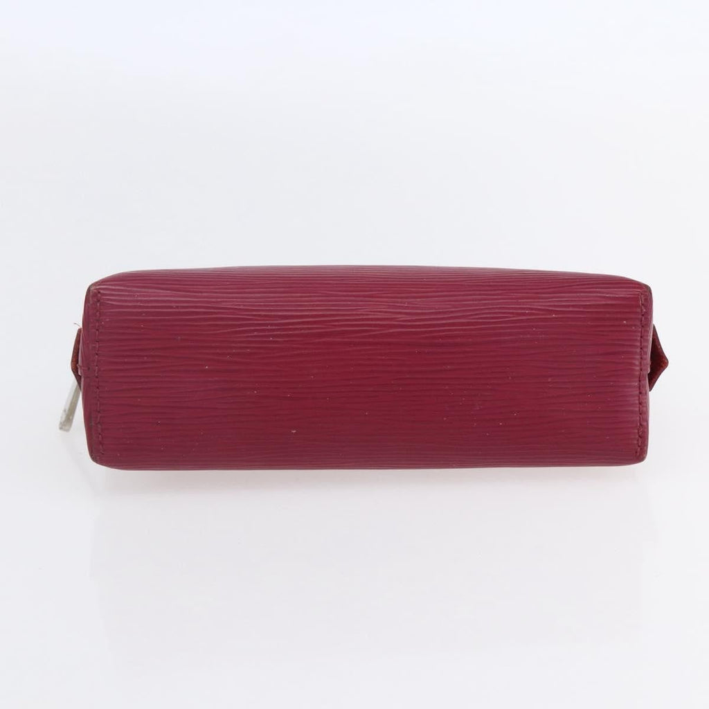Louis Vuitton Cosmetic Pouch Epi Leather Burgundy Leather Clutche & Pouche Bag (Pre-Owned)