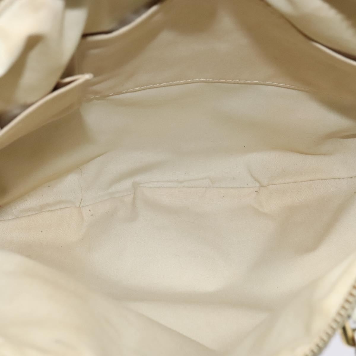 Louis Vuitton Marina Handbag Mini Lin Croisette Beige Canvas Handbag (Pre-Owned)