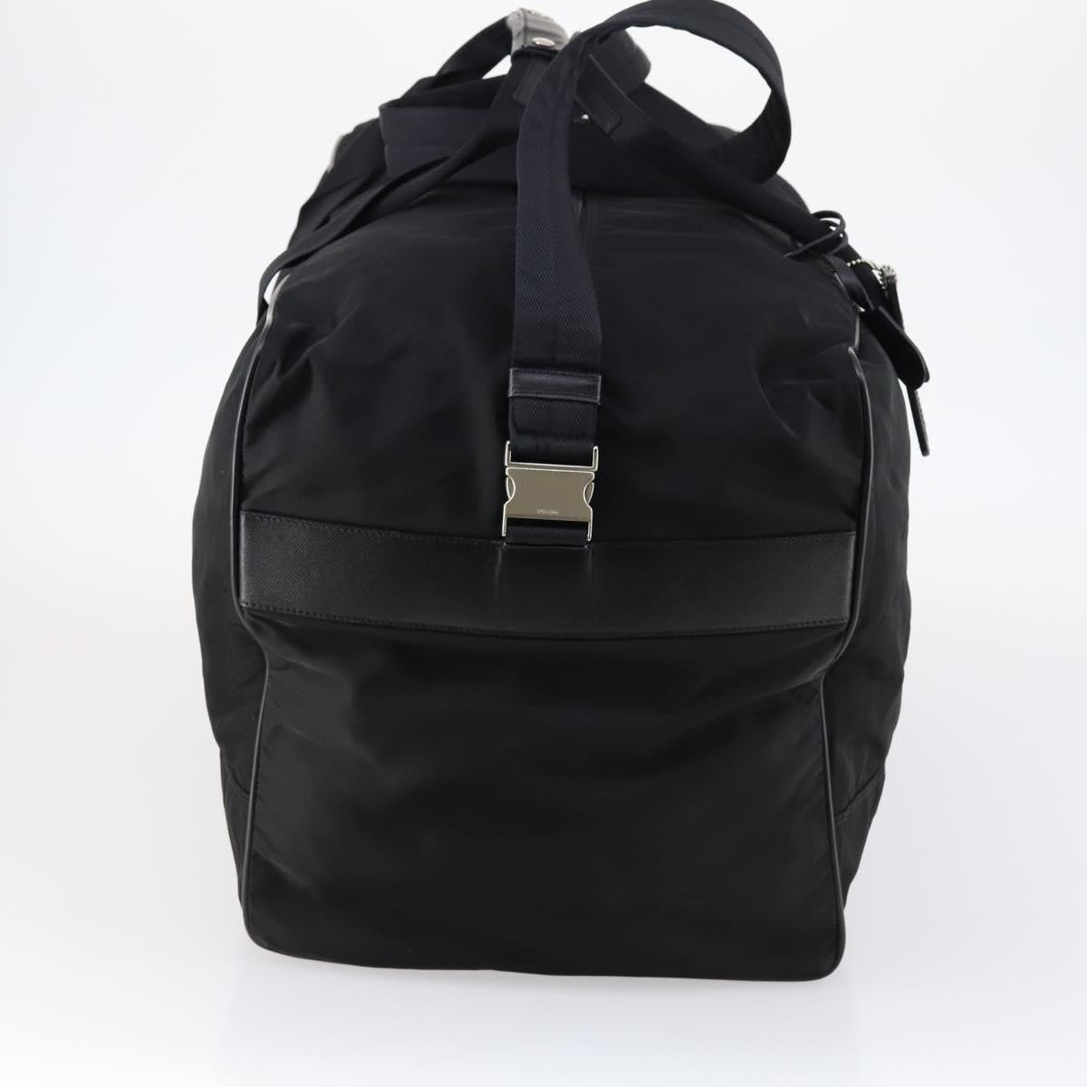 Prada Boston Bag Tessuto Black Nylon Bag (Pre-Owned)