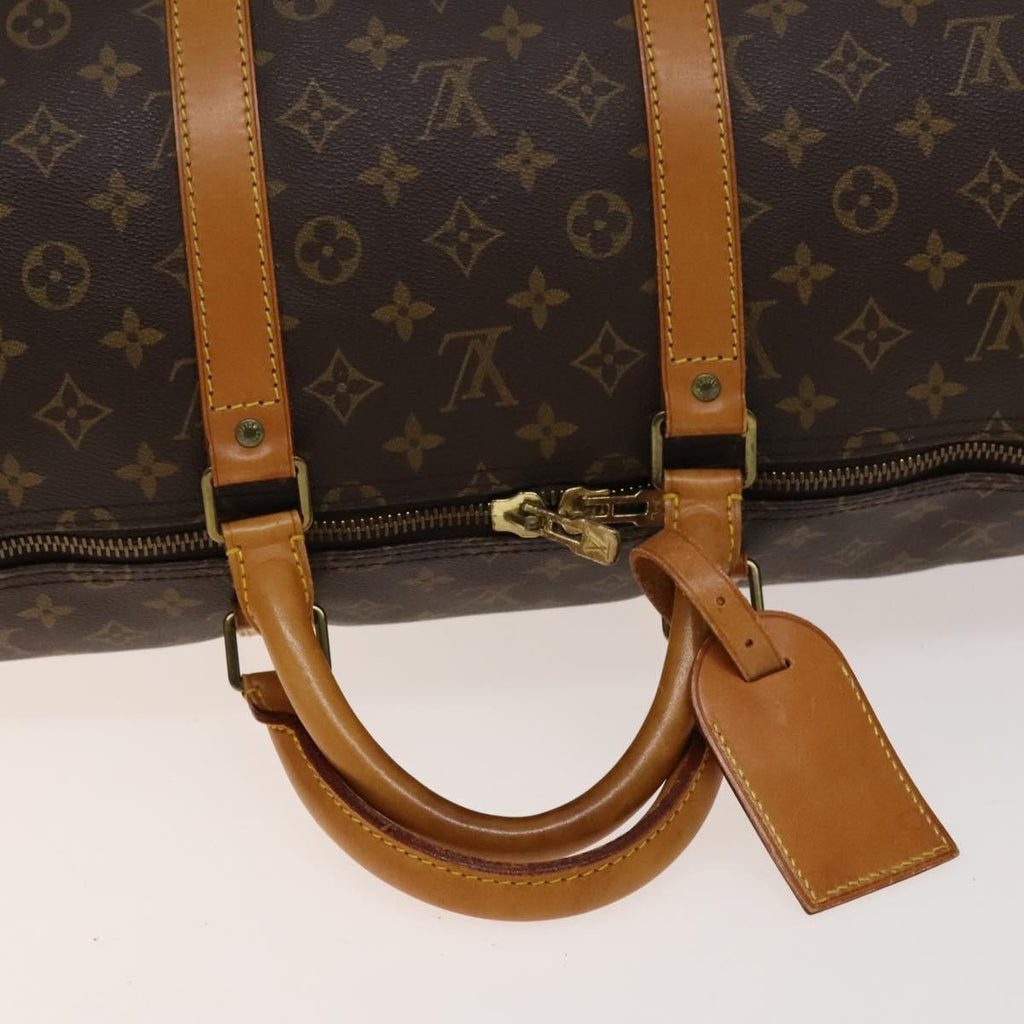 Louis Vuitton Keepall Bag Monogram Canvas Brown Canvas Travel Bag Bag (Pre-Owned)