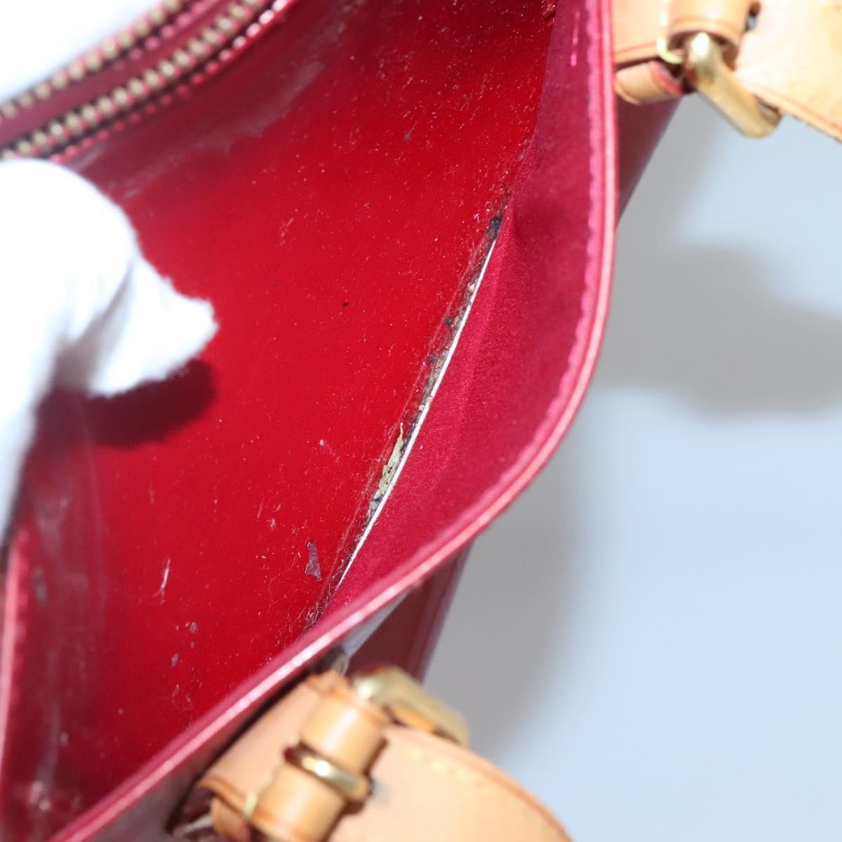 Louis Vuitton Rosewood Avenue Handbag Monogram Vernis Red Patent_Leather Handbag (Pre-Owned)
