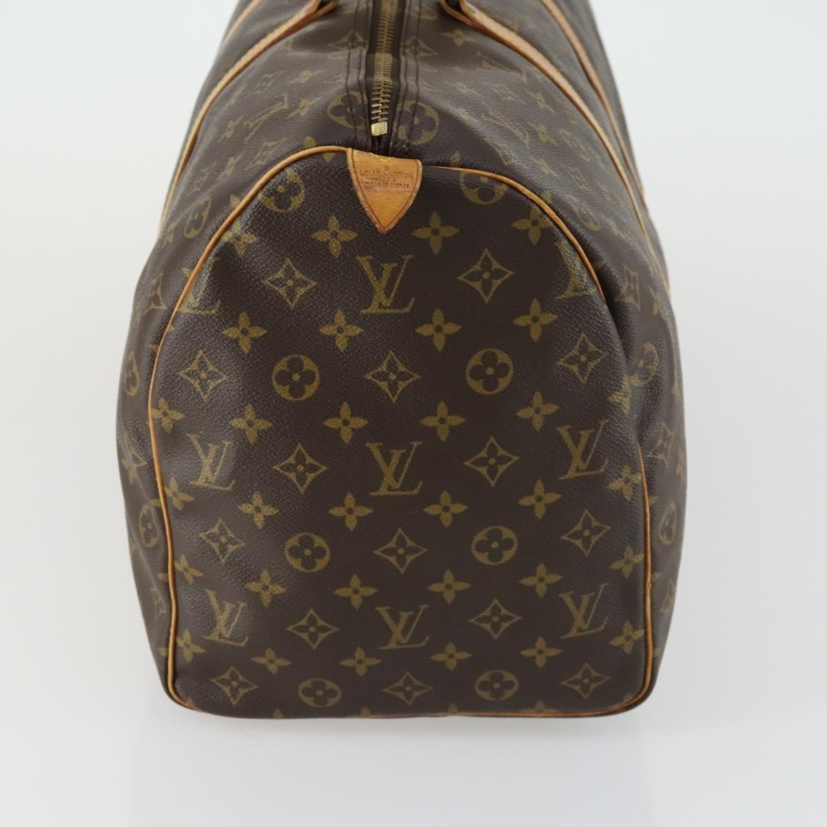 Louis Vuitton Keepall Bag Monogram Canvas Brown Canvas Travel Bag Bag (Pre-Owned)