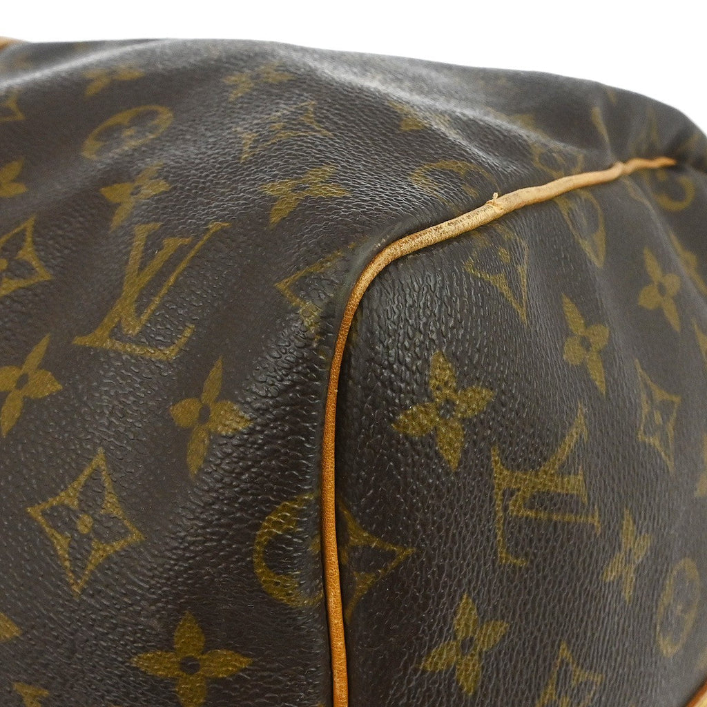 Louis Vuitton Keepall Bandouliere Bag Monogram Canvas Brown Canvas Travel Bag Bag (Pre-Owned)