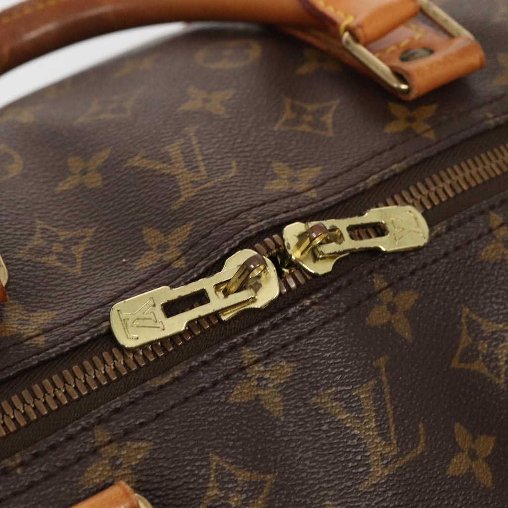 Louis Vuitton Keepall Bag Monogram Canvas Brown Canvas Travel Bag Bag (Pre-Owned)
