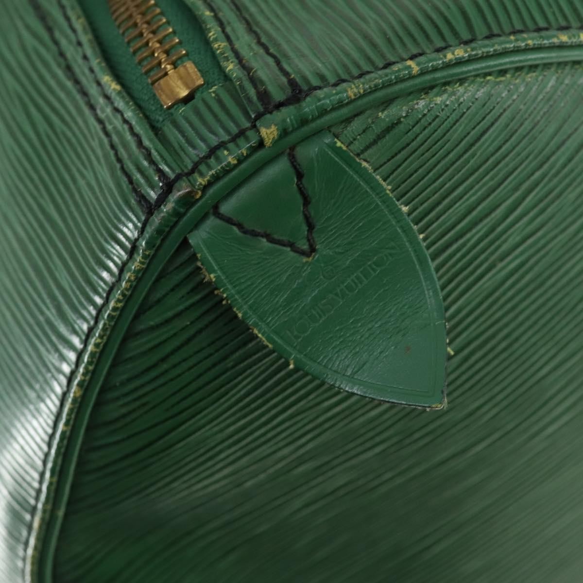 Louis Vuitton Keepall Bag Epi Leather Green Leather Travel Bag Bag (Pre-Owned)