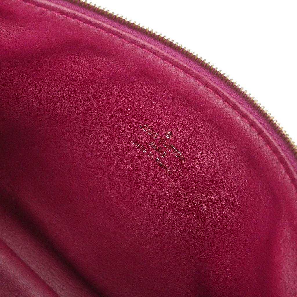 Louis Vuitton Charms Pochette Pvc Over Printed Silk Pink Pvc Clutche & Pouche Bag (Pre-Owned)