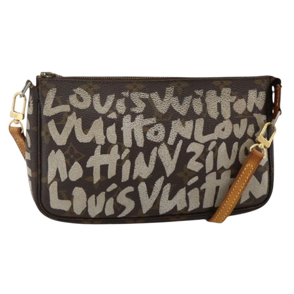 Louis Vuitton Pochette Accessoires Limited Edition Monogram Graffiti Brown Canvas Clutche & Pouche Bag (Pre-Owned)