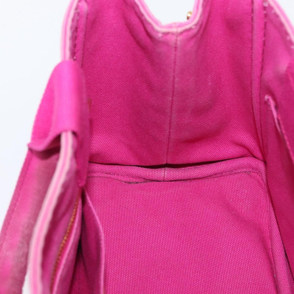 Prada Canapa Tote Canvas Pink Canvas Tote Bag Bag (Pre-Owned)