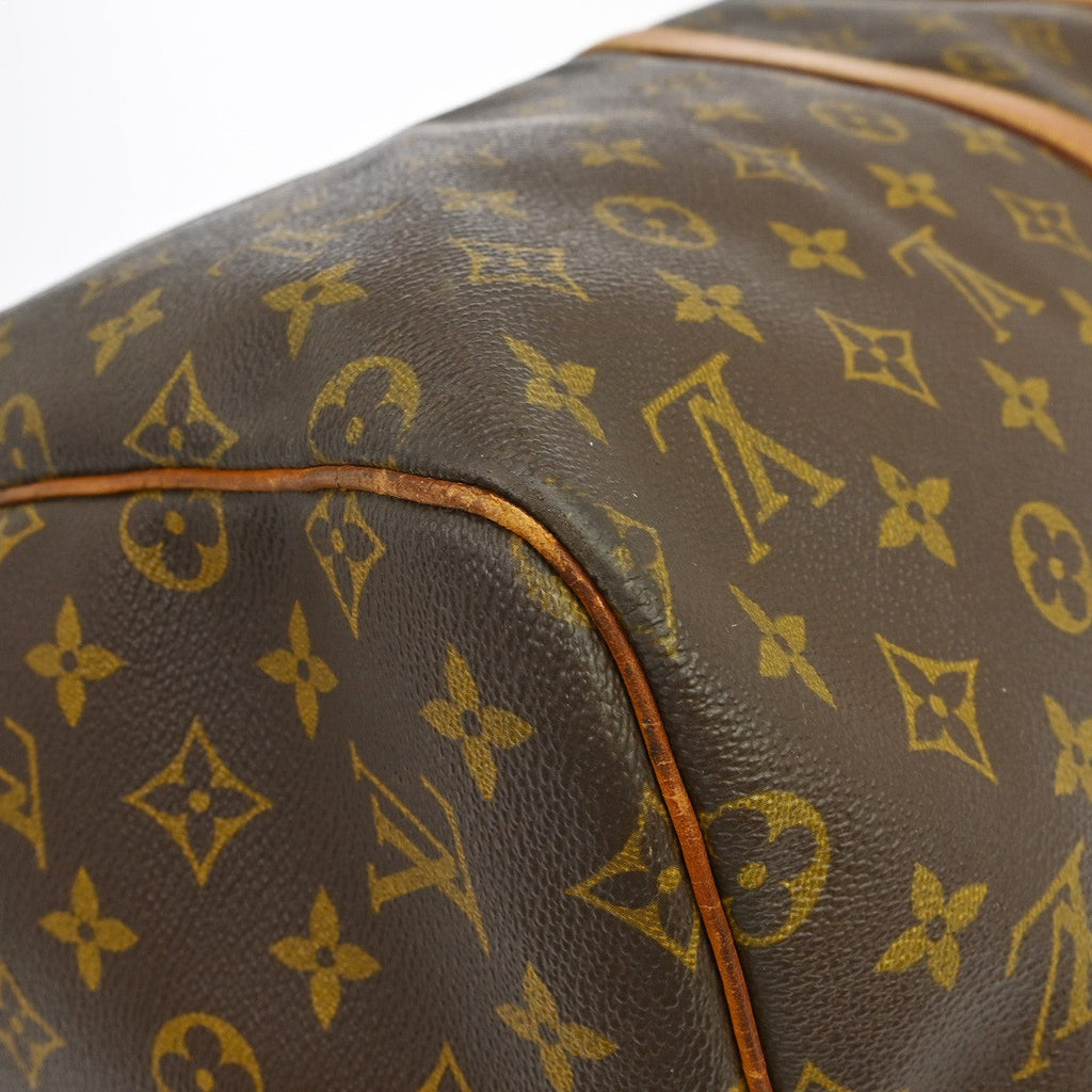 Louis Vuitton Keepall Bag Monogram Canvas Brown Canvas Travel Bag Bag (Pre-Owned)