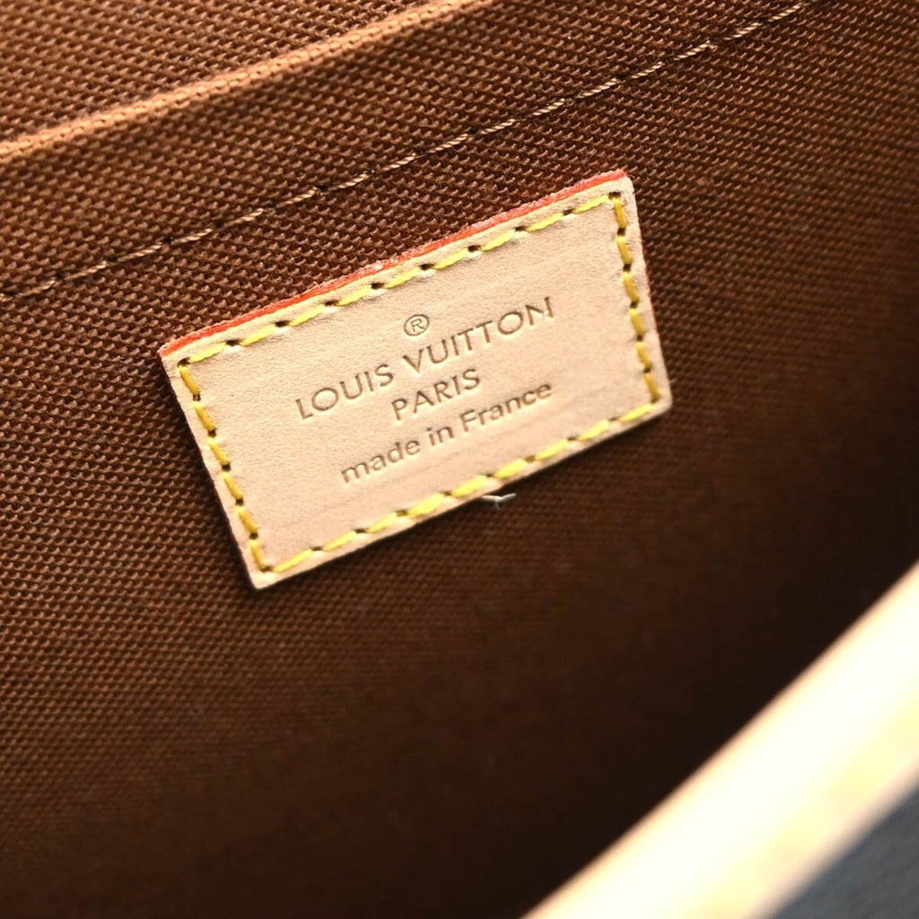 Louis Vuitton Sologne Handbag Monogram Canvas Brown Canvas Shoulder Bag Bag (Pre-Owned)