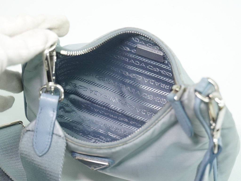Prada Re-Edition 2005 Shoulder Bag Tessuto Blue Nylon Shoulder Bag Bag (Pre-Owned)