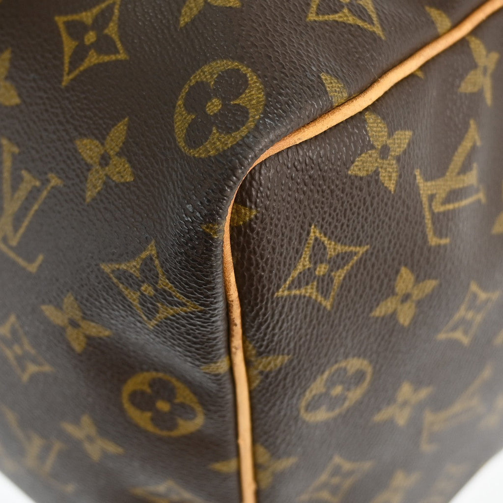 Louis Vuitton Keepall Bag Monogram Canvas Brown Canvas Travel Bag Bag (Pre-Owned)
