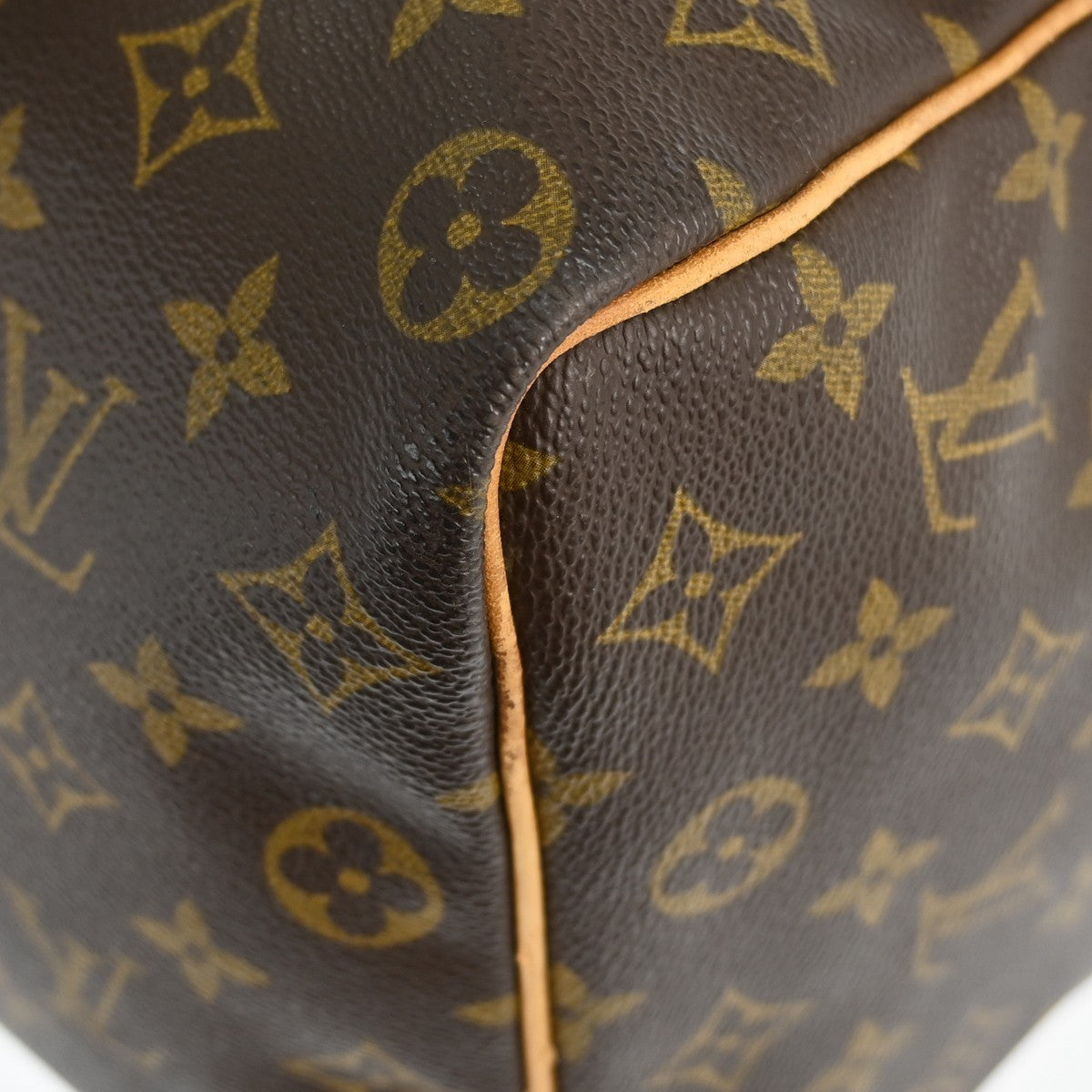 Louis Vuitton Keepall Bag Monogram Canvas Brown Canvas Travel Bag Bag (Pre-Owned)
