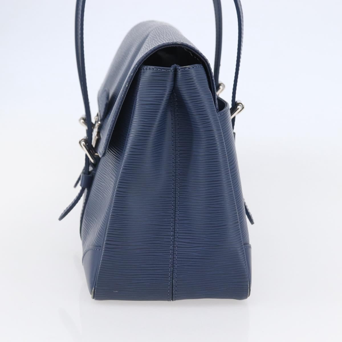 Louis Vuitton Segur Handbag Epi Leather Blue Leather Handbag (Pre-Owned)
