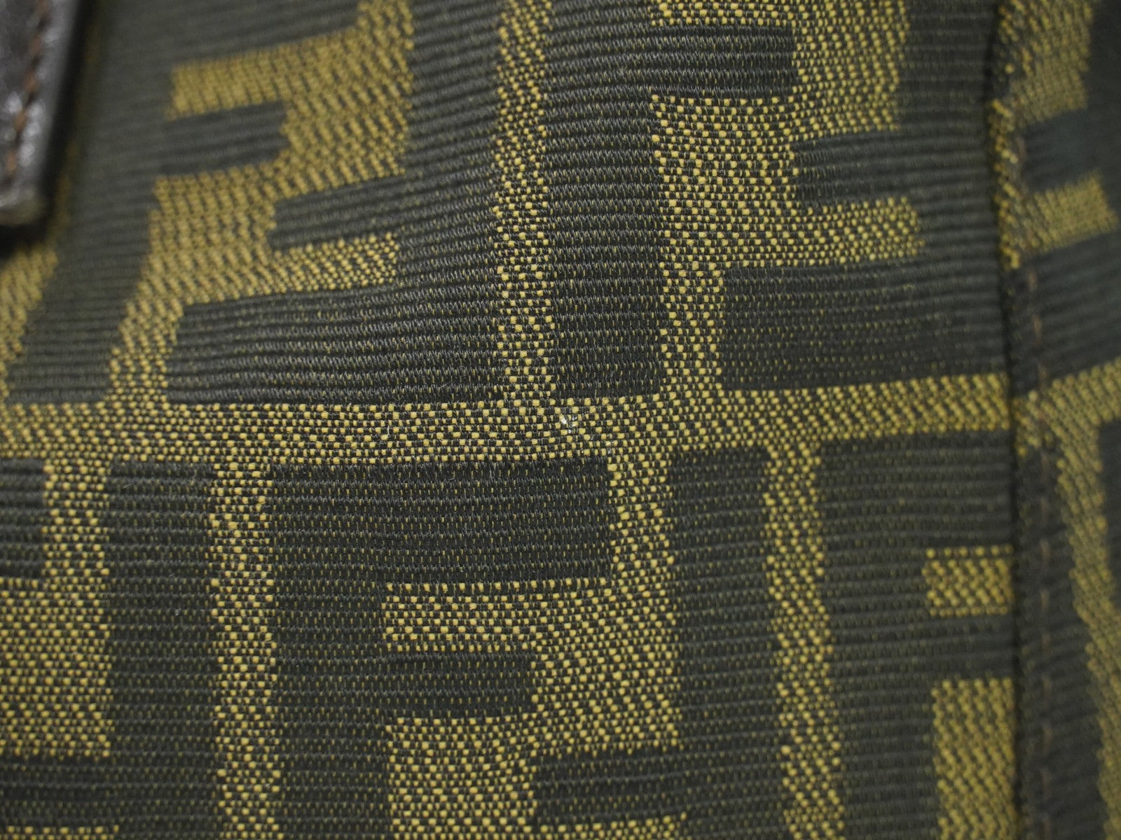 Fendi Zucca Tote Bag Ff Motif Brown Canvas Handbag (Pre-Owned)