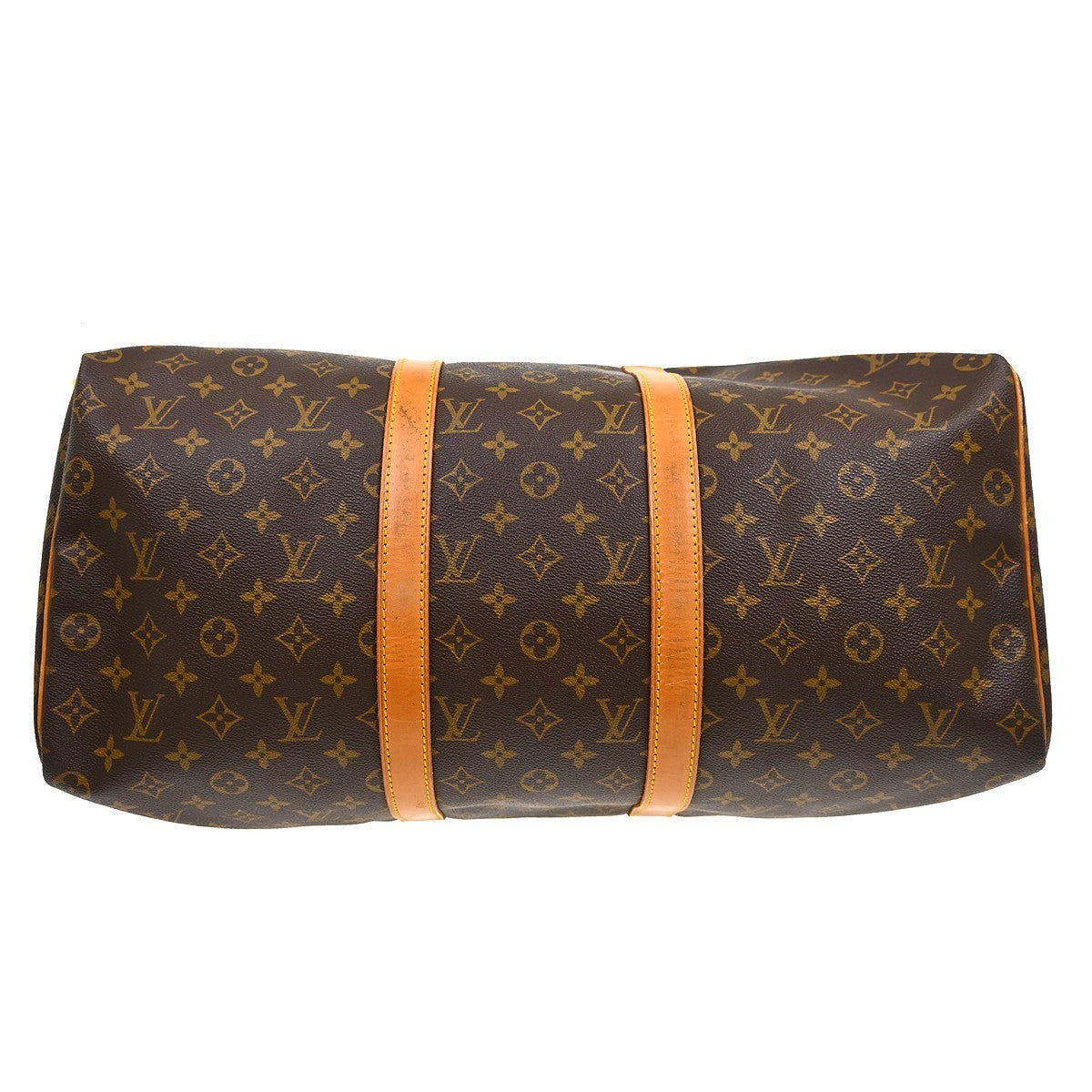 Louis Vuitton Keepall Bag Monogram Canvas Brown Canvas Travel Bag Bag (Pre-Owned)