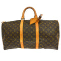 Louis Vuitton Keepall Bag Monogram Canvas Brown Canvas Travel Bag Bag (Pre-Owned)