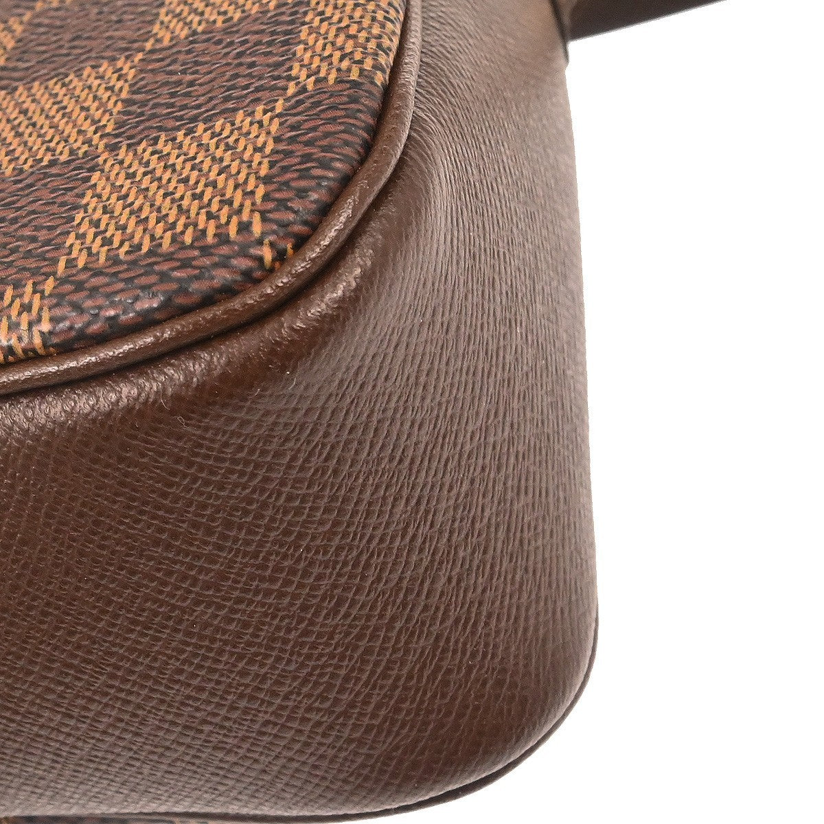 Louis Vuitton Trousse Make Up Bag Damier Brown Canvas Shoulder Bag Bag (Pre-Owned)
